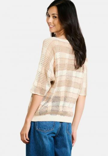 Пуловер с рукавом три четверти