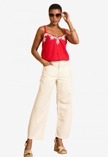 Топ на бретельках