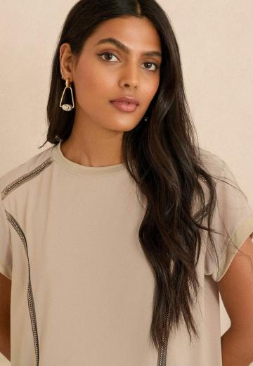 Атласная блузка