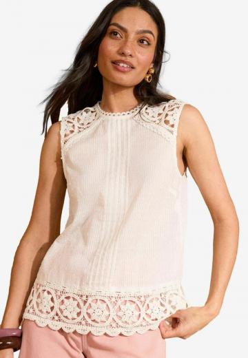 Блузка без рукавов