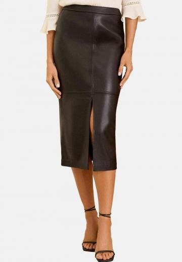Кожаная юбка