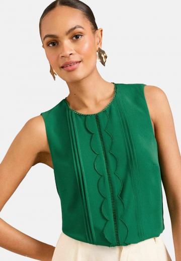 Блузка без рукавов
