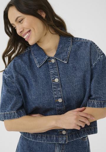 Джинсовая блузка