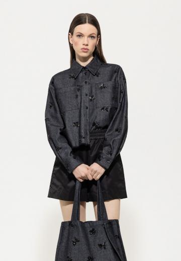 Джинсовая блузка