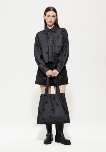 Джинсовая блузка