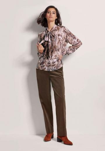 Атласная блузка