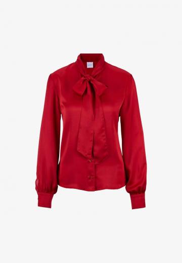 Атласная блузка