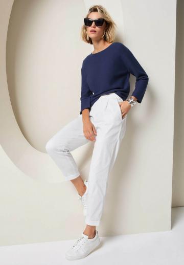 Пуловер с рукавом три четверти