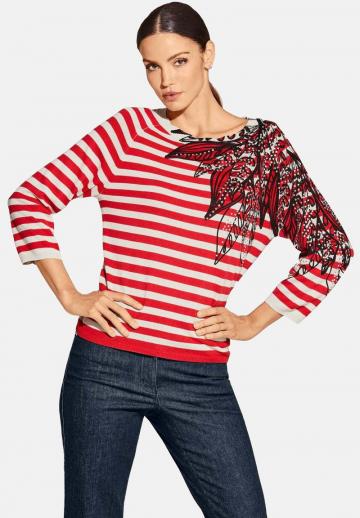 Пуловер с рукавом три четверти