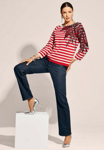 Пуловер с рукавом три четверти