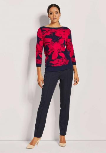 Пуловер с рукавом три четверти