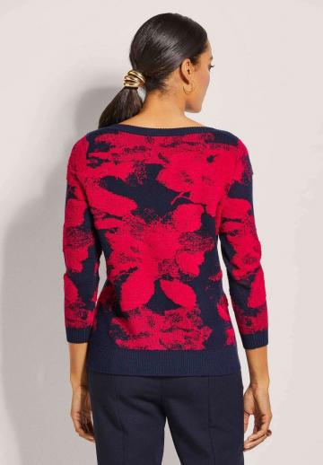 Пуловер с рукавом три четверти