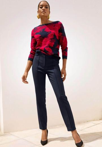 Пуловер с рукавом три четверти