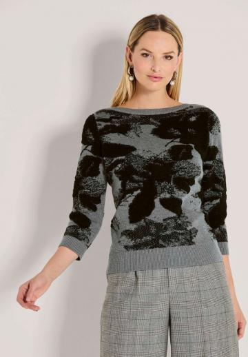 Пуловер с рукавом три четверти