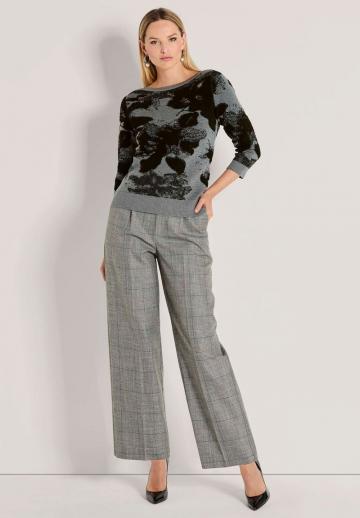 Пуловер с рукавом три четверти