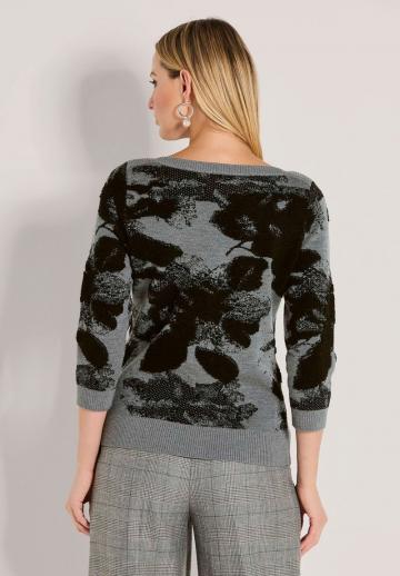 Пуловер с рукавом три четверти