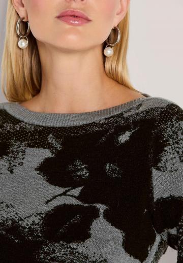 Пуловер с рукавом три четверти