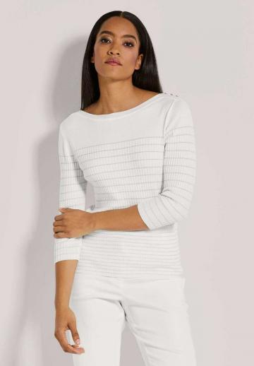 Пуловер с рукавом три четверти