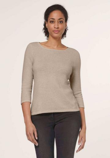 Пуловер с рукавом три четверти