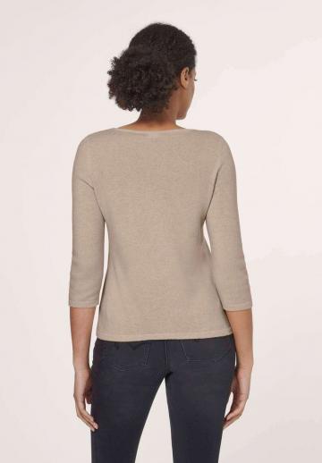 Пуловер с рукавом три четверти