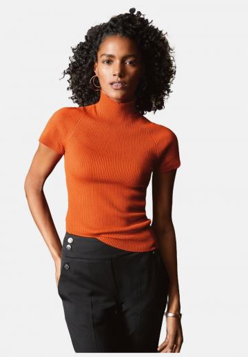 Пуловер с коротким рукавом