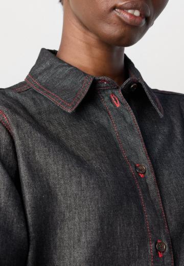 Джинсовое платье