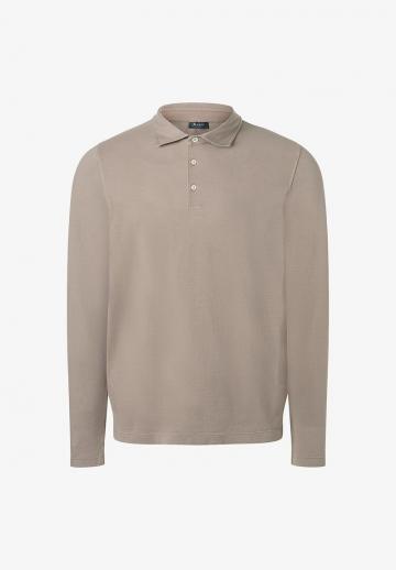 Поло с длинным рукавом