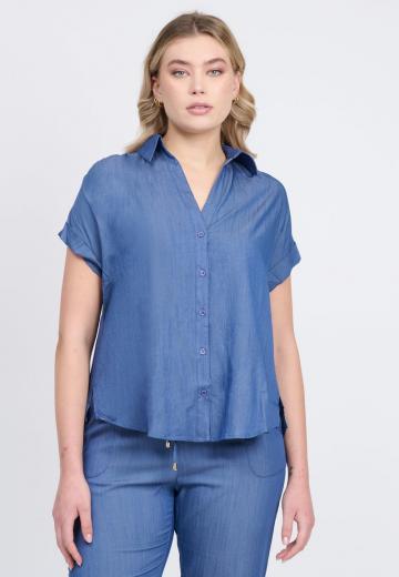 Джинсовая блузка