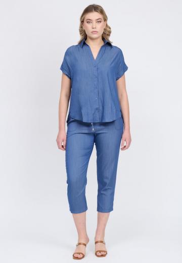 Джинсовая блузка