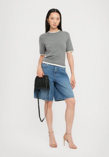 Пуловер с коротким рукавом