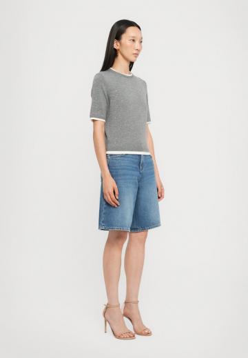 Пуловер с коротким рукавом