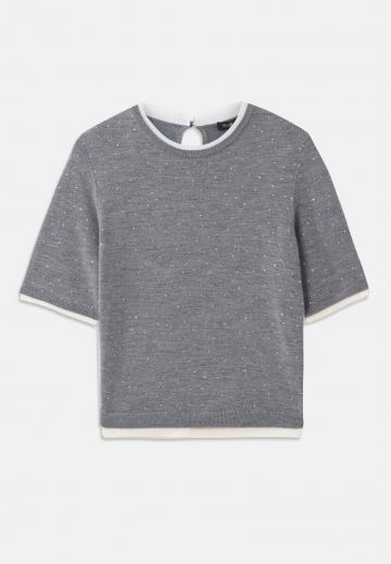 Пуловер с коротким рукавом