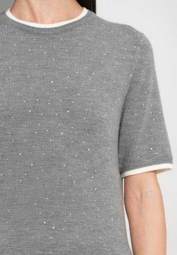 Пуловер с коротким рукавом