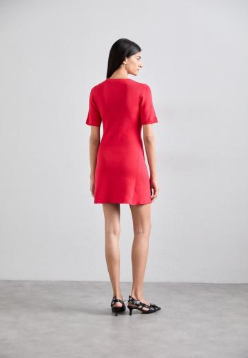 Вязаное платье