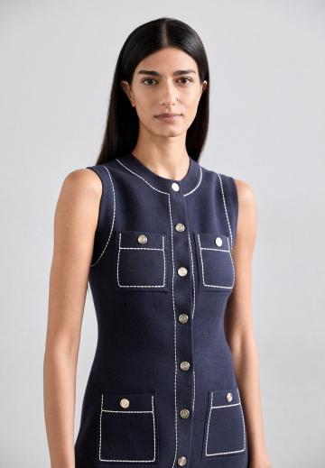 Вязаное платье