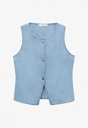 Джинсовая жилетка