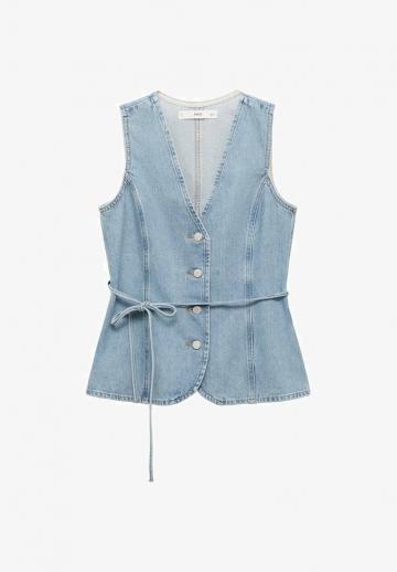 Джинсовая жилетка