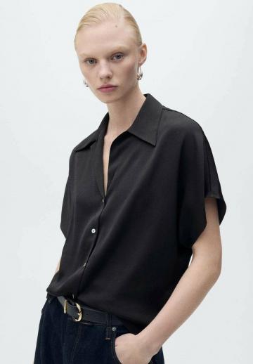 Атласная блузка