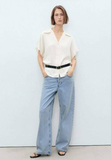 Атласная блузка