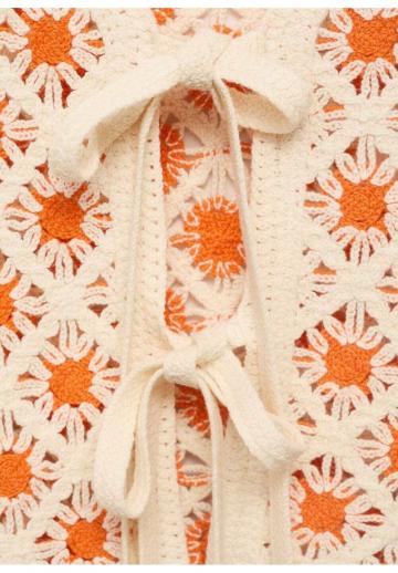 Вязаный жилет