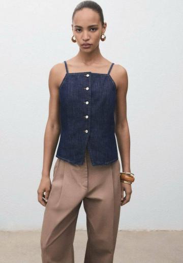 Джинсовая жилетка