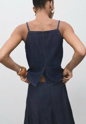 Джинсовая жилетка