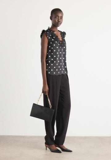 Атласная блузка