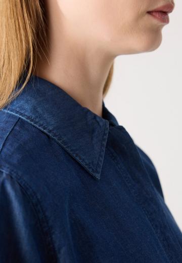 Джинсовая блузка