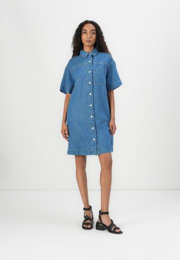 Джинсовое платье