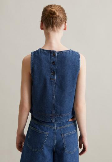 Джинсовая жилетка