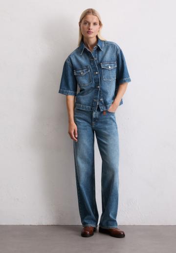 Джинсовая блузка