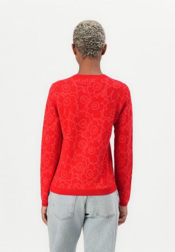 Пуловер с вырезом V