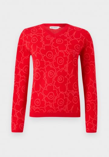 Пуловер с вырезом V