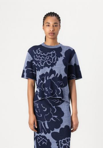 Пуловер с коротким рукавом